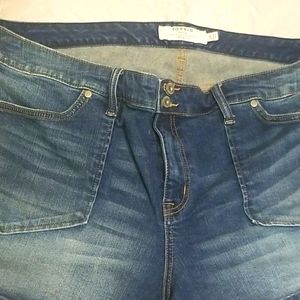 Torrid Jean shorts size 24 trendy NWOT stonewashed